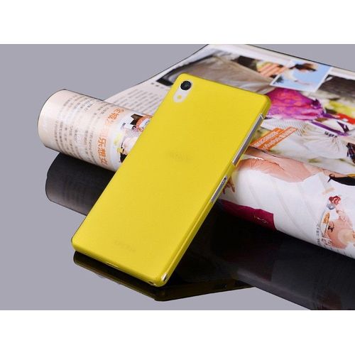 Coque Jaune Sony Xperia Z3 Transparent Fine 0.3 Mm Fine Etui Housse Bumper 