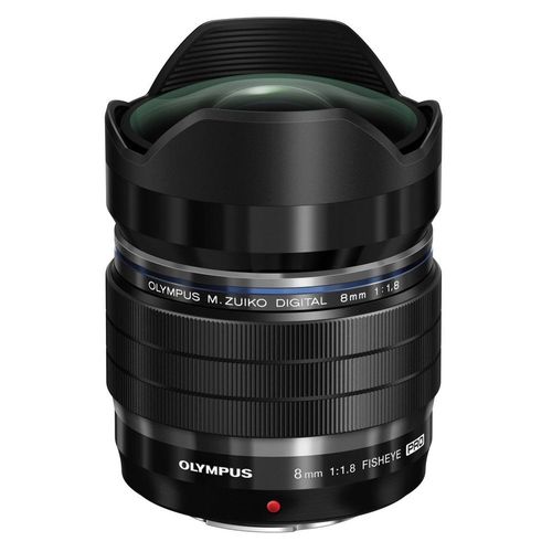 Objectif Olympus M.Zuiko Digital - Fonction Fisheye - 8 mm - f/1.8 PRO ED - Micro Four Thirds - pour Olympus PEN-F; OM-D E-M1, E-M10, EM-5, E-M5; PEN E-P5, E-PL10, E-PL6, E-PL7, E-PM1, E-PM2