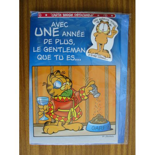 Carte Anniversaire Garfield Depliable Enveloppe Assortie Rakuten