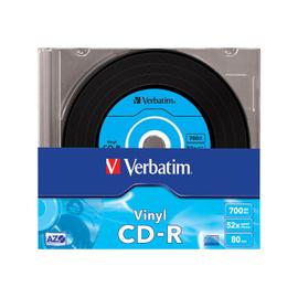 Bleu vinyle CD-R NMC Carbon Dye complet dos noir 