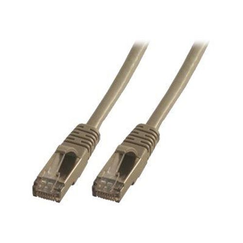 MCL Samar - Cordon de raccordement - RJ-45 (M) pour RJ-45 (M) - 10 m - paire torsadée écrantée (F/UTP) - CAT 6a - gris