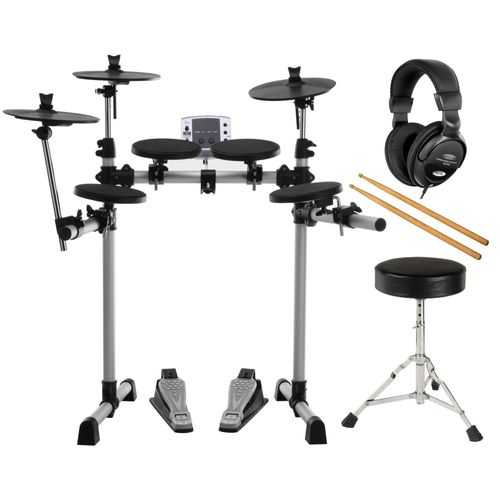 Xdrum Dd-400 Batterie Electronique Kit Complet Avec Baguettes, Siège De Batterie Et Casques