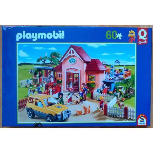 Puzzle Playmobil "Clinic" Vétérinaire 60 Pièces Pocket Quick