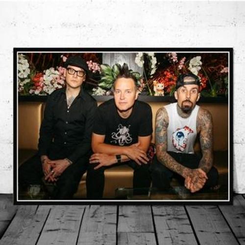 Affiche sur toile Blink 182 013 Hurlement australien,mpression murale Poster pour salon chambre ¿¿ coucher d¿¿cor sans cadre(70*90cm)