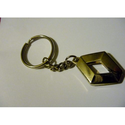 Porte-Clés Métal Aspect Inox Logo Renault