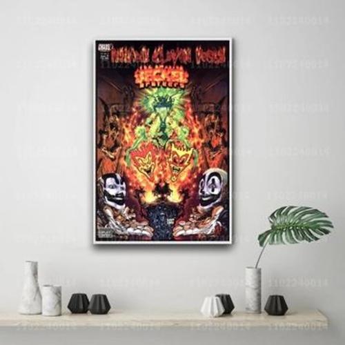 Affiche en toile Crazy clown posse band decorac,mpression murale Poster pour salon chambre ¿¿ coucher d¿¿cor sans cadre(100*150cm)