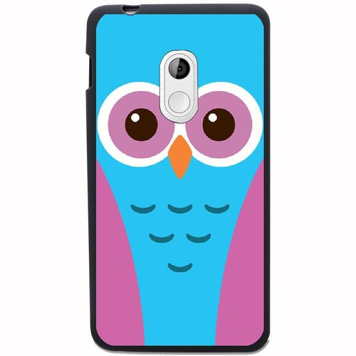 Coque Souple Pour Acer Liquid Z200 Avec Impression Motifs Chouette Bleue Et Rose