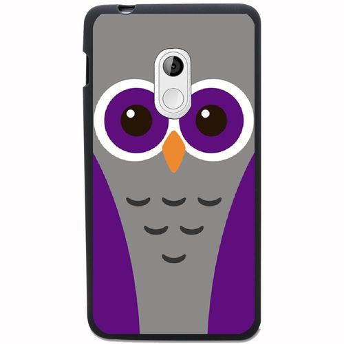 Coque Souple Pour Acer Liquid Z200 Avec Impression Motifs Chouette Mauve Et Gris