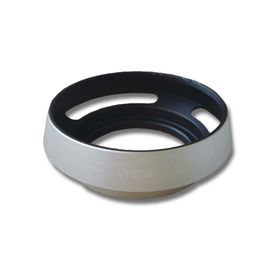vhbw Pare-soleil pour objectif 40,5mm - Cache, argent, métal, rond