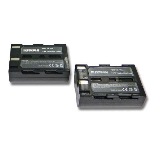 INTENSILO Li-Ion Batterie 1600mAh (7.4V) pour appareil photo, caméscope, caméra vidéo Pentax K10D, K20D comme NP-400, BP-21, D-Li50, SLB-1674.