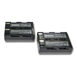 INTENSILO Li-Ion Batterie 1600mAh (7.4V) pour appareil photo, caméscope, caméra vidéo Pentax K10D, K20D comme NP-400, BP-21, D-Li50, SLB-1674.