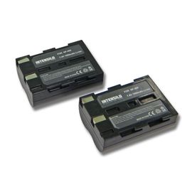 INTENSILO 2x Li-Ion Batterie 1900mAh (7.4V) pour appareil photo, caméscope, caméra vidéo Pentax K10D, K20D comme NP-400, D-Li50, BP-21.