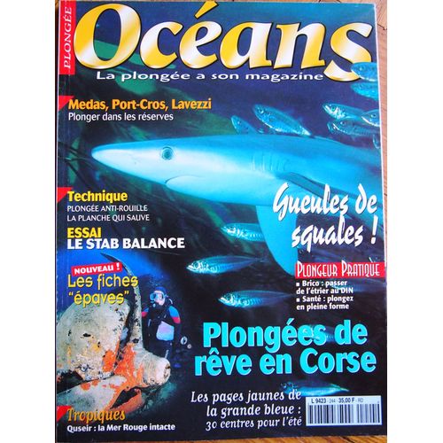 Océans La Plongée A Son Magazine  N° 244 : Plongées De Reve En Corse