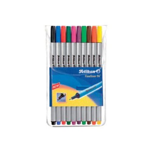Pelikan Fineliner 96 - Fineliner - Verschiedene Farben - 0.4 Mm - Packung Mit 10