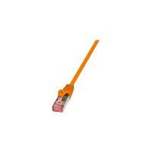 LogiLink PrimeLine - Cordon de raccordement - RJ-45 (M) pour RJ-45 (M) - 1.5 m - SFTP, PiMF - CAT 6 - sans halogène - orange
