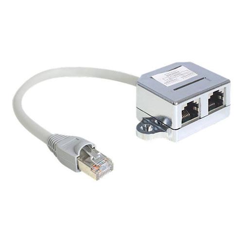 DeLOCK RJ45 Port Doubler - Ethernet 100Base-TX-Splitter - RJ-45 (4-PIN) (W) - RJ-45 (M) - 15 cm