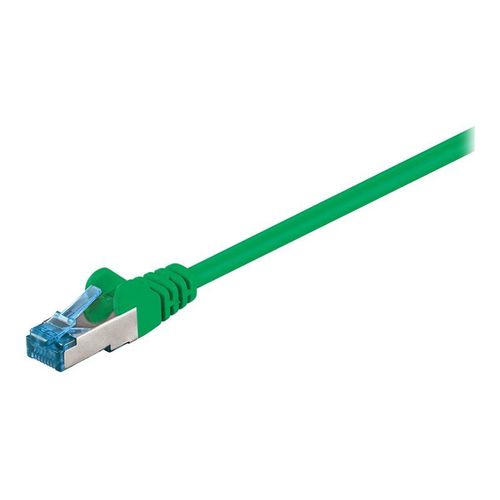 goobay - Cordon de raccordement - RJ-45 (M) pour RJ-45 (M) - 5 m - SFTP, PiMF - CAT 6a - sans halogène - vert