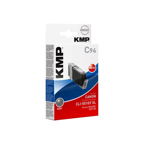 KMP C94 ink cartridge grey comp. with Canon CLI-551 GY XL