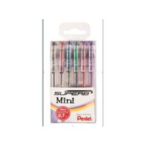 Pentel Taschina Minisuperb 6pz Col Ass 0-7 0100796