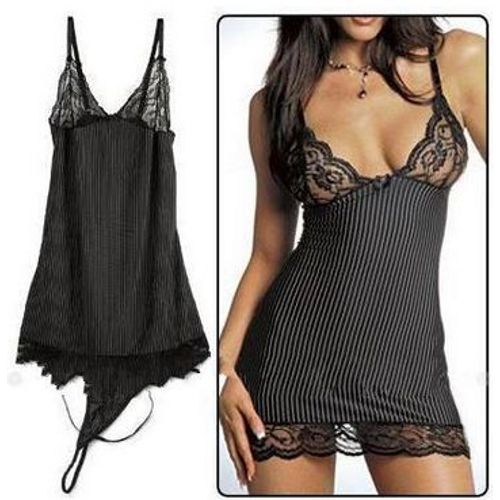 Lingerie Femme 36 38 Deshabille Nuisette String Underwear Woman