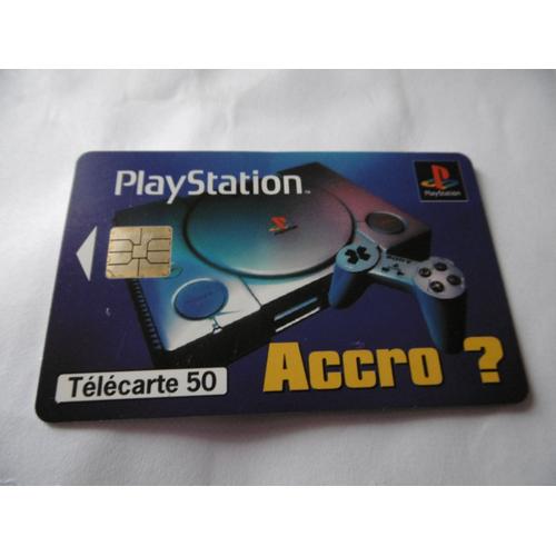 Carte Téléphone - Playstation - Accro? - 50 U - 11/96