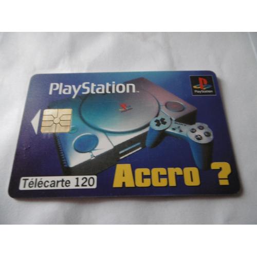 Carte Téléphone - Playstation - Accro ? - 120 U - 11/96 -