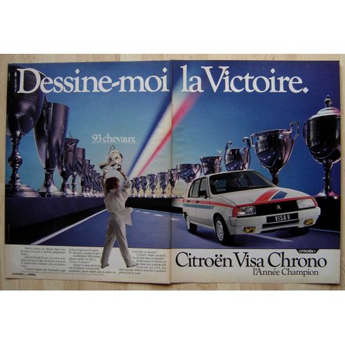 Publicité Papier - Voiture Citroën Visa Chrono De 1982