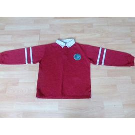 Polo Manches Longues Rouge - Best Way - 10 Ans