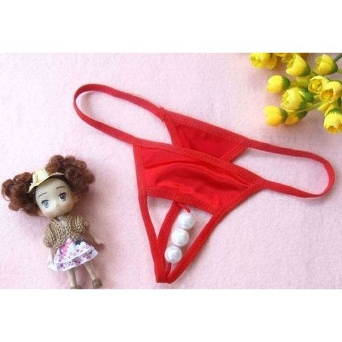 Panty String Rouge 36 38 Sexy Femme Woman Red Underwear