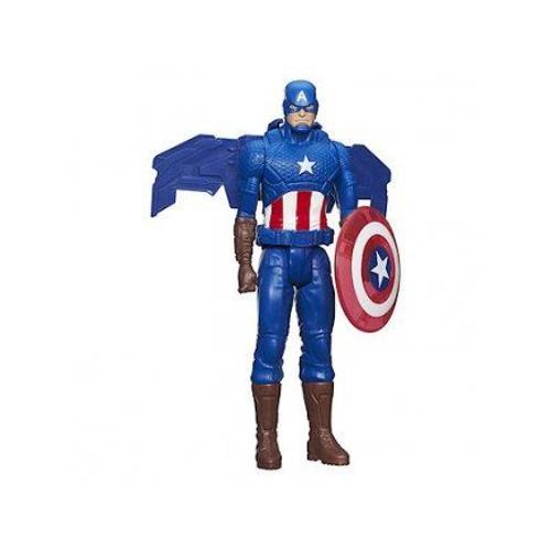 Figurine 30 Cm Avengers - Captain America Et Son Planeur D'attaque 2476