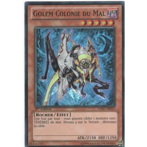 Yu-Gi-Oh Golem Colonie Du Mal Ha07-Fr053 Super Rare