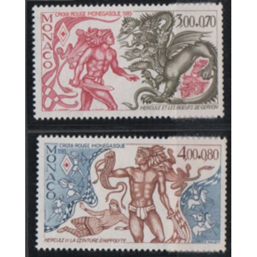 Monaco 1985: Série De Deux Timbres N° 1494 Et 1495 Avec Surtaxe Au Profit De La C.R. Monégasque.