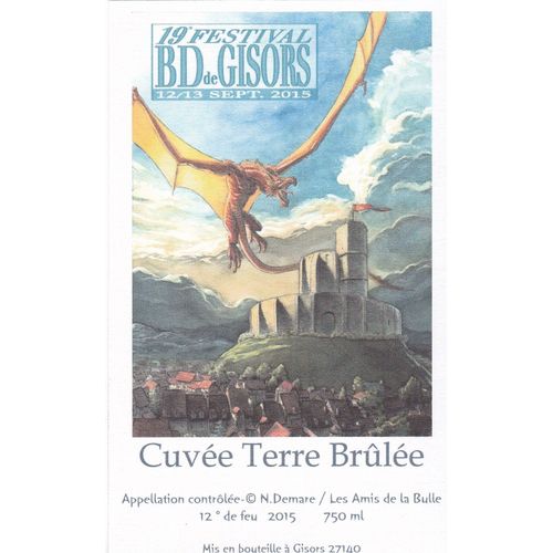 Etiquette Vin Demare Nicolas Festival Bd Gisors 2015 (Le Sang Du Dragon..)