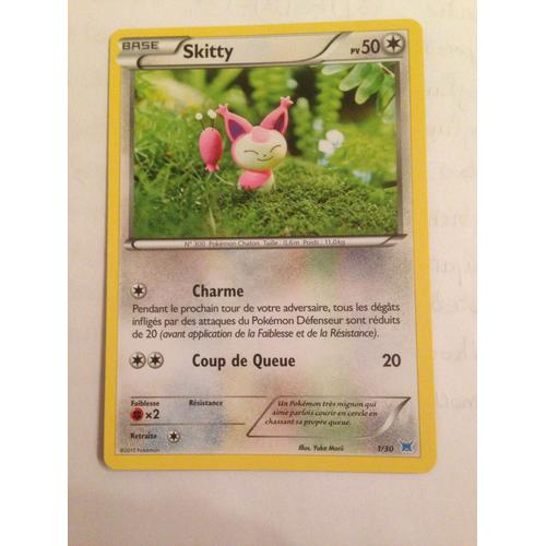 Peluche Pokémon Skitty - Carte Pokemon Rare