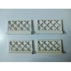 LEGO lot de 4 Barriéres Blanches