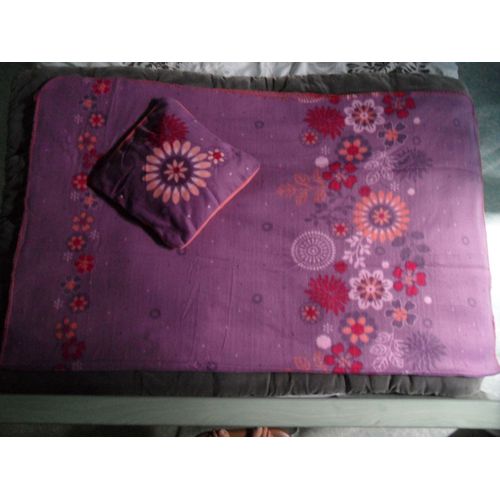 Plaid Couverture+Housse De Coussin Carré D'azur