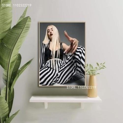 Affiche en toile Ava Max, affiche murale de chanteuse,mpression murale Poster pour salon chambre ¿¿ coucher d¿¿cor sans cadre(100*150cm)