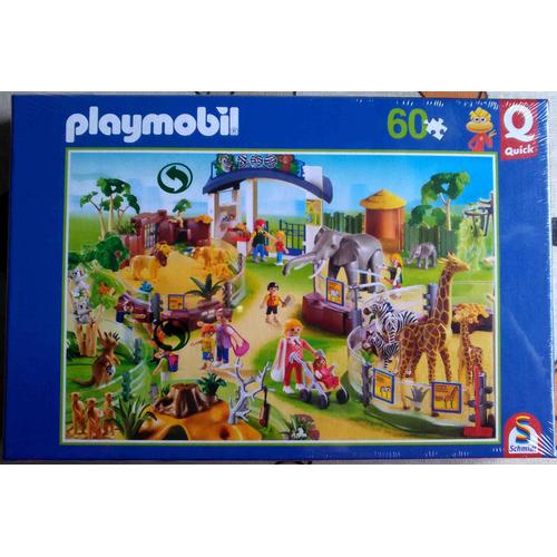 Playmobil Puzzle Animaux Du Zoo 60 Pièces Pocket Quick