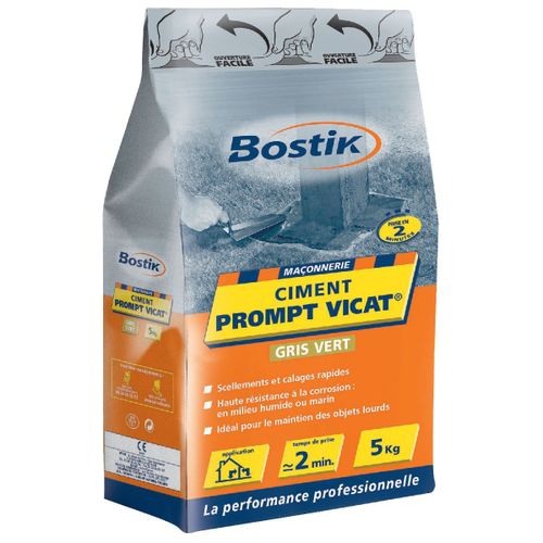Ciment prompt vicat Bostik - Sac papier 5 kg