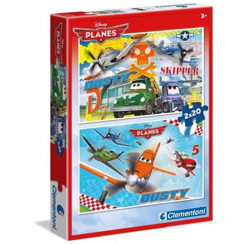 Clementoni - Puzzle Disney Plane Et Dusty 2 X 20 Pièces