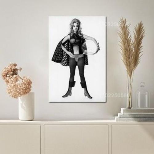 Barbarella film toile affiche peinture d¿¿cor,mpression murale Poster pour salon chambre ¿¿ coucher d¿¿cor sans cadre(100*150cm)