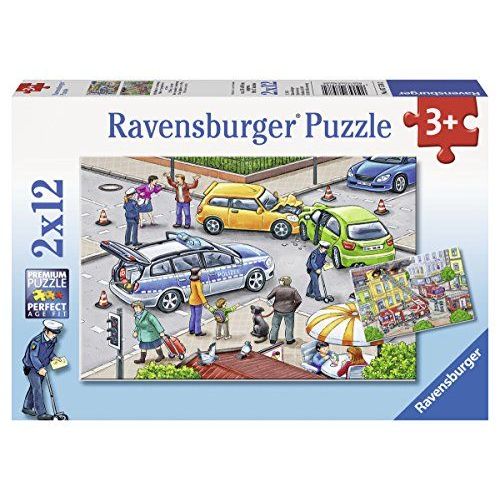 Puzzle 12 Pièces - 2 Puzzles - Accident De Voiture Et Incendie