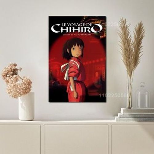 Affiche toile Manga chihiro affiche d¿¿corative,mpression murale Poster pour salon chambre ¿¿ coucher d¿¿cor sans cadre(70*90cm)