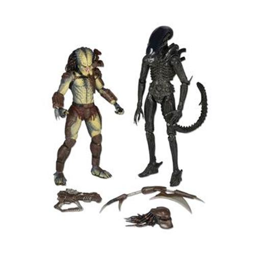 Alien Vs Predator Pack 2 Figurines Renegade Predator Vs Big Chap Alien 18 Cm