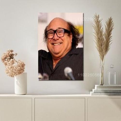 Affiche d¿¿corative en toile Danny Devito,mpression murale Poster pour salon chambre ¿¿ coucher d¿¿cor sans cadre(70*90cm)