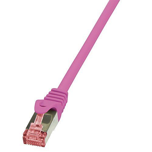 LogiLink PrimeLine - Cordon de raccordement - RJ-45 (M) pour RJ-45 (M) - 1.5 m - SFTP, PiMF - CAT 6 - sans halogène - rose