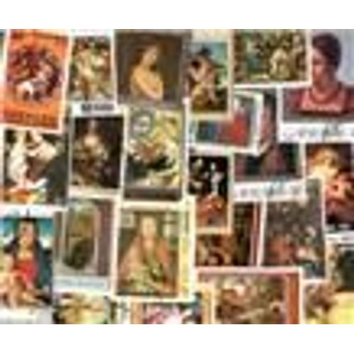 Peintres Flamands 100 Timbres Differents Obliteres