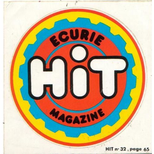 Autocollant Ecurie Hit Magazine 