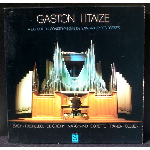 Litaize, Saint-Maur-Des-Fossés :Bach, Pachelbel, Cellier, Grigny...Lp Nm - Cv Ex