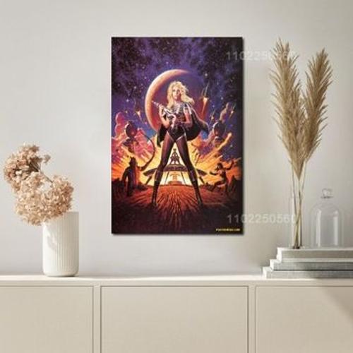 Barbarella film toile affiche peinture d¿¿cor,mpression murale Poster pour salon chambre ¿¿ coucher d¿¿cor sans cadre(70*90cm)